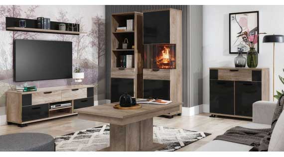 G-TE - a combination of a light shade of oak with black
